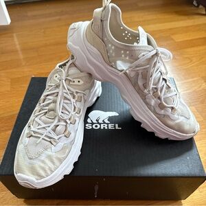 Sorel Kinetic Breakthru Tech Lace Sneakers White Chalk